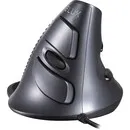 Delux Wow Grip Maus kabelgebundene rechtshändige ergonomische Maus - anthrazit