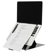 R-Go Riser Duo Tablet- und Laptopständer mit Dokumentenhalter 10"-22"