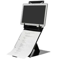 R-Go Riser Duo Tablet- und Laptopständer mit Dokumentenhalter 10"-22"