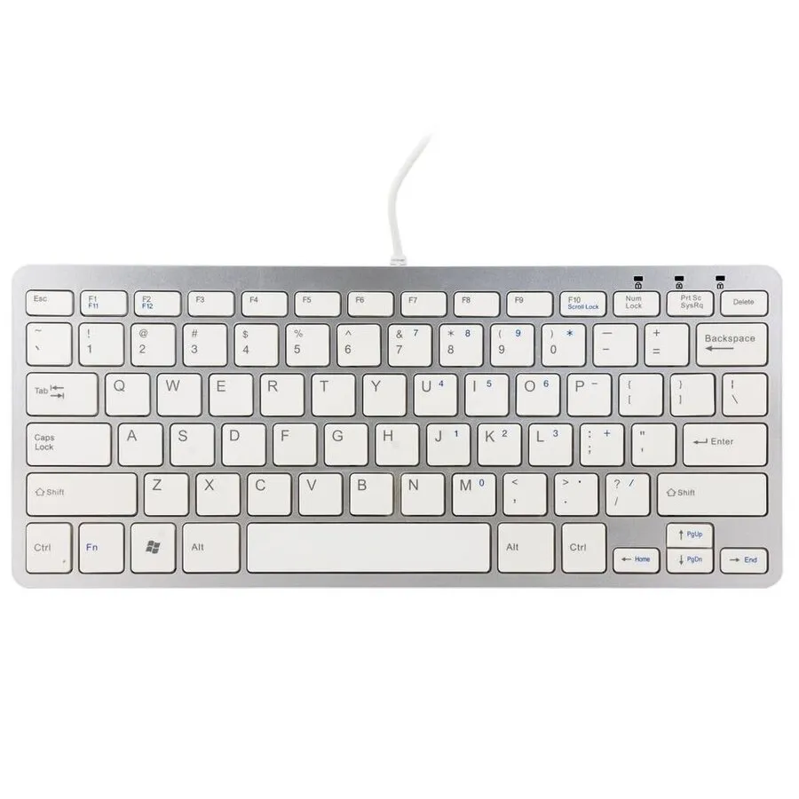 R-Go Ergo Compact Weiß – Ergonomische Tastatur