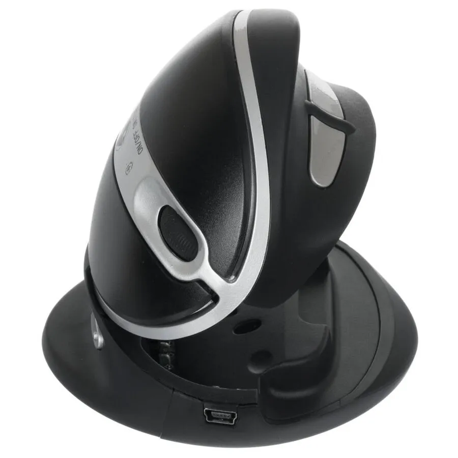 Oyster – kabellose, ergonomische Maus mit Links-/Rechts-Funktion