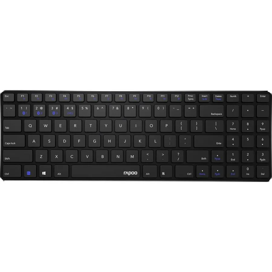 Rapoo E9100M Multimode-Funktastatur, schwarz