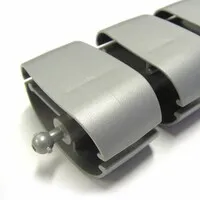 Ergopro Ovaler Kabelschlauch + Fuß silbergrau
