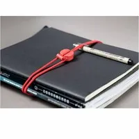Bluelounge Pixi Large Kabelbinder rot-schwarz (4 pro Packung)