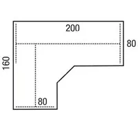 Ergopro Professional Sitz-Steh-Schreibtisch 65-130 cm mit Eckplatte 200x160/80 cm inkl. kostenloser Montage
