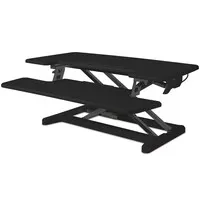 BakkerElkhuizen Adjustable Desk Riser Sitz-Steh-Arbeitsplatz - Schwarz