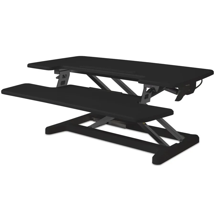 BakkerElkhuizen Adjustable Desk Riser Sitz-Steh-Arbeitsplatz - Schwarz