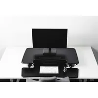BakkerElkhuizen Adjustable Desk Riser Sitz-Steh-Arbeitsplatz - Schwarz