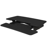 BakkerElkhuizen Adjustable Desk Riser Sitz-Steh-Arbeitsplatz - Schwarz
