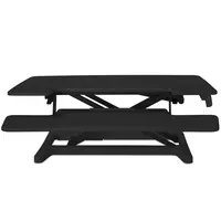BakkerElkhuizen Adjustable Desk Riser Sitz-Steh-Arbeitsplatz - Schwarz