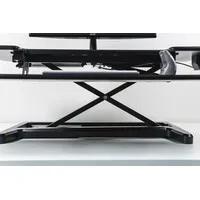 BakkerElkhuizen Adjustable Desk Riser Sitz-Steh-Arbeitsplatz - Schwarz