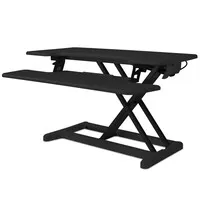 BakkerElkhuizen Adjustable Desk Riser Sitz-Steh-Arbeitsplatz - Schwarz