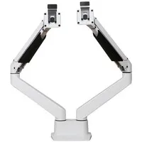 Ergopro Doppelmonitorarm mit Gasfeder, weiß
