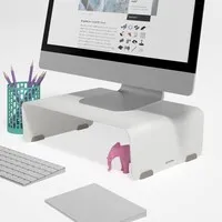 Dataflex Addit Bento® feste Monitorerhöhung weiß