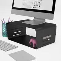 Dataflex Addit Bento® verstellbarer Monitorständer schwarz