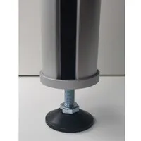 Ergopro Aluminium-Kabelsäule, mattschwarz lackiert (RAL 9005), Ø 50 x 3000 mm
