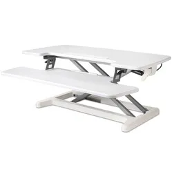 BakkerElkhuizen Adjustable Desk Riser Sitz-Steh-Arbeitsplatz - Weiß