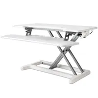 BakkerElkhuizen Adjustable Desk Riser Sitz-Steh-Arbeitsplatz - Weiß
