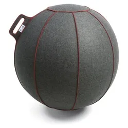 Vluv BOL VELT Sitzball Grau-Melange / Rot