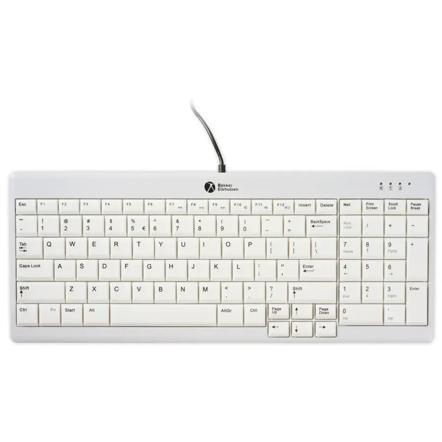 BakkerElkhuizen Ultraboard 960 V2 Kompakt-Tastatur, kabelgebunden