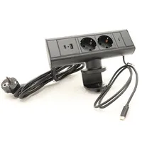 Axessline Desk – 2x Stromanschluss, USB-A- und USB-C-Ladeanschluss sowie USB-C-Datenanschluss