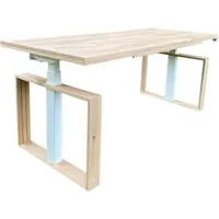 Wood it be Square Sitz-Steh-Schreibtisch 65–130 cm, inkl. kostenloser Montage