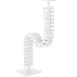 Ergopro Slim Kabelschlauch + Fuß weiß (RAL 9016)