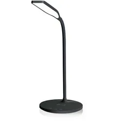 dimmbare LED Schreibtischlampe mit Qi Ladegerät schwarz