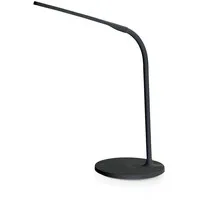 dimmbare LED Schreibtischlampe mit Qi Ladegerät schwarz