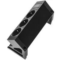 Ergopro Desk Up 2.0 – 3x 230 V, schwarz