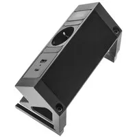 Ergopro Desk Up 2.0 - 1x 230V + USB-A & USB-C Ladegerät schwarz
