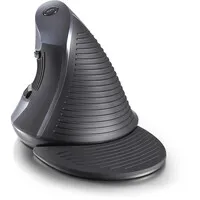 Delux Wow Grip Mouse, kabellos, wiederaufladbar, für Rechtshänder – Anthrazit