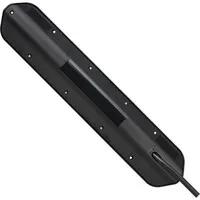 Brennenstuhl Estilo Ecksteckdosenleiste mit USB-Ladeanschlüssen - Edelstahl/Schwarz