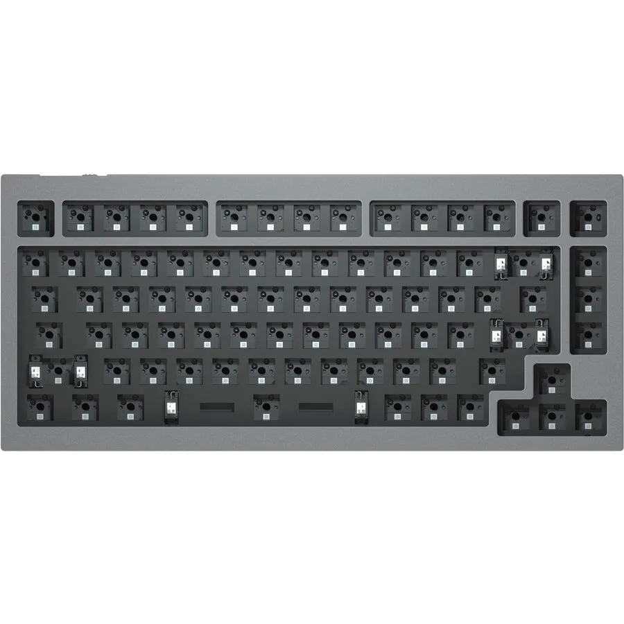 Keychron Q1 QMK Barebone ANSI Space Grey Hot-Swap-Tastatur für Windows und Mac