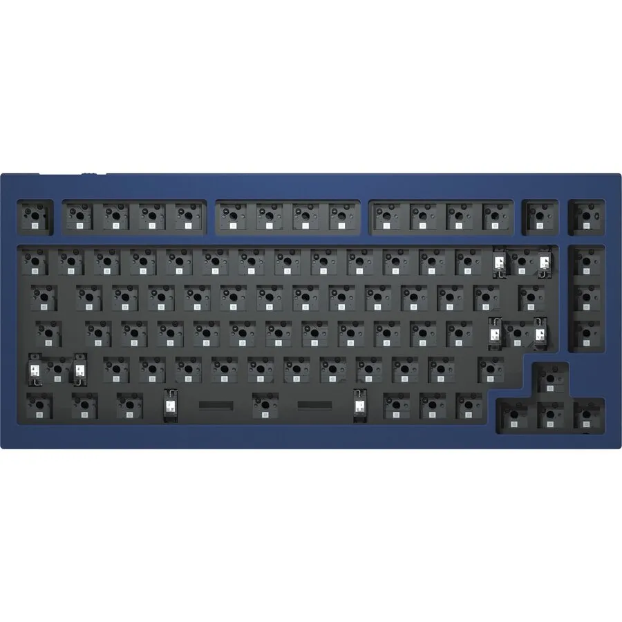 Keychron Q1 QMK Barebone ANSI marineblaue Hot-Swap-Tastatur für Windows und Mac