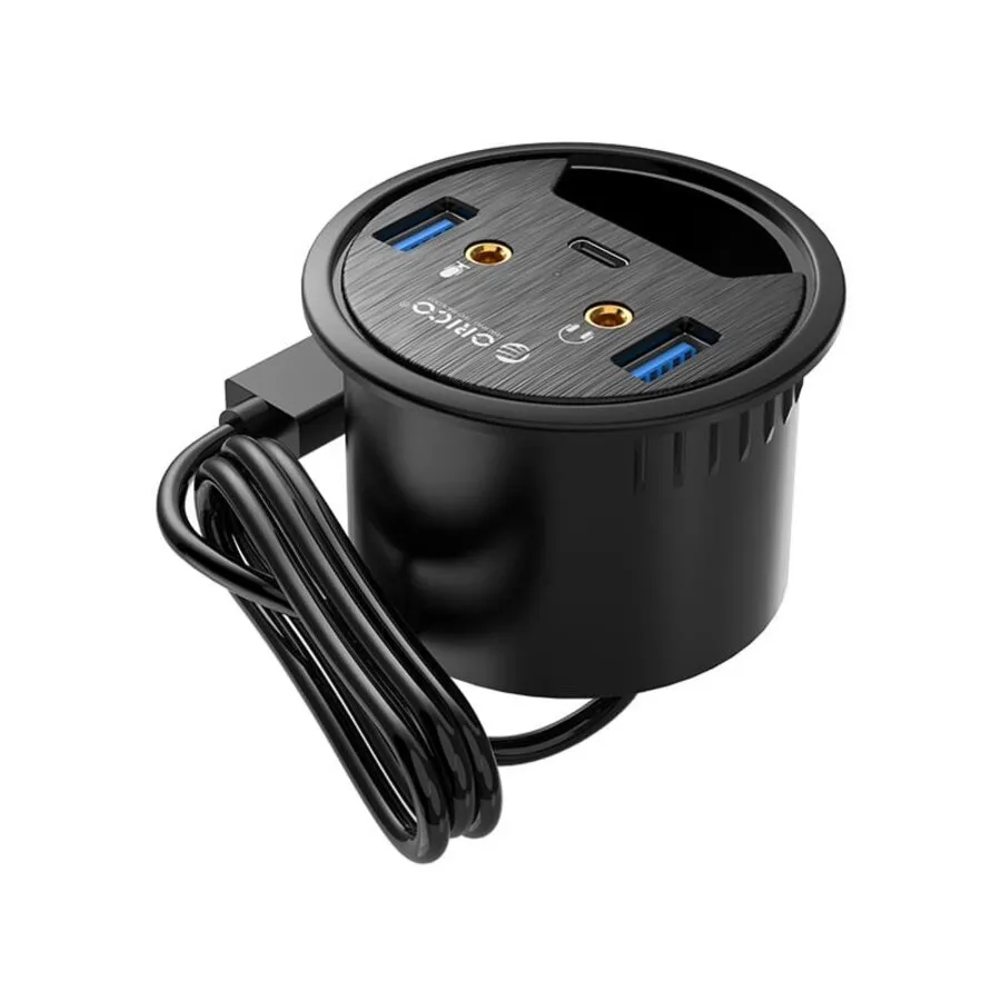 Orico Einbau-Hub 2x USB 3.0, 1x USB-C, Audio In/Out