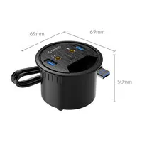 Orico Einbau-Hub 2x USB 3.0, 1x USB-C, Audio In/Out