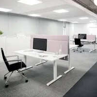 Ergopro Professioneller Sitz-Steh-Schreibtisch, weiß, 65–130 cm, inkl. kostenloser Montage