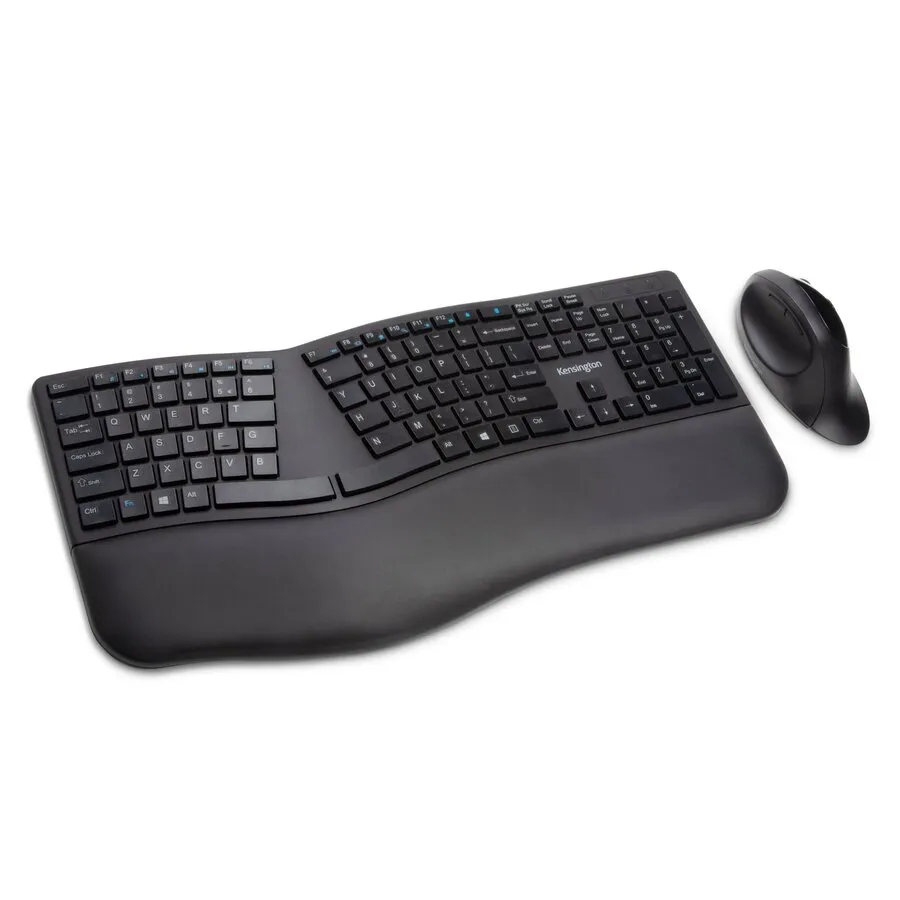Kensington Pro Fit – Kombination aus kabelloser, ergonomischer Tastatur und ergonomischer Maus