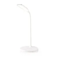 dimmbare LED Schreibtischlampe mit Qi Ladegerät weiß