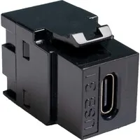 Keystone Einsatz - USB-C schwarz
