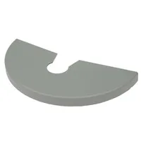 Götessons Half Pipe Endkappen Set - silbergrau