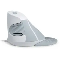 Delux Wow Grip Mouse – kabelgebundene, ergonomische Maus für Rechtshänder – weiß