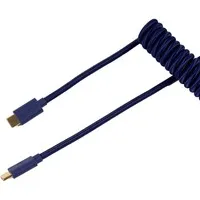 Keychron Coiled Aviator Kabel - blau