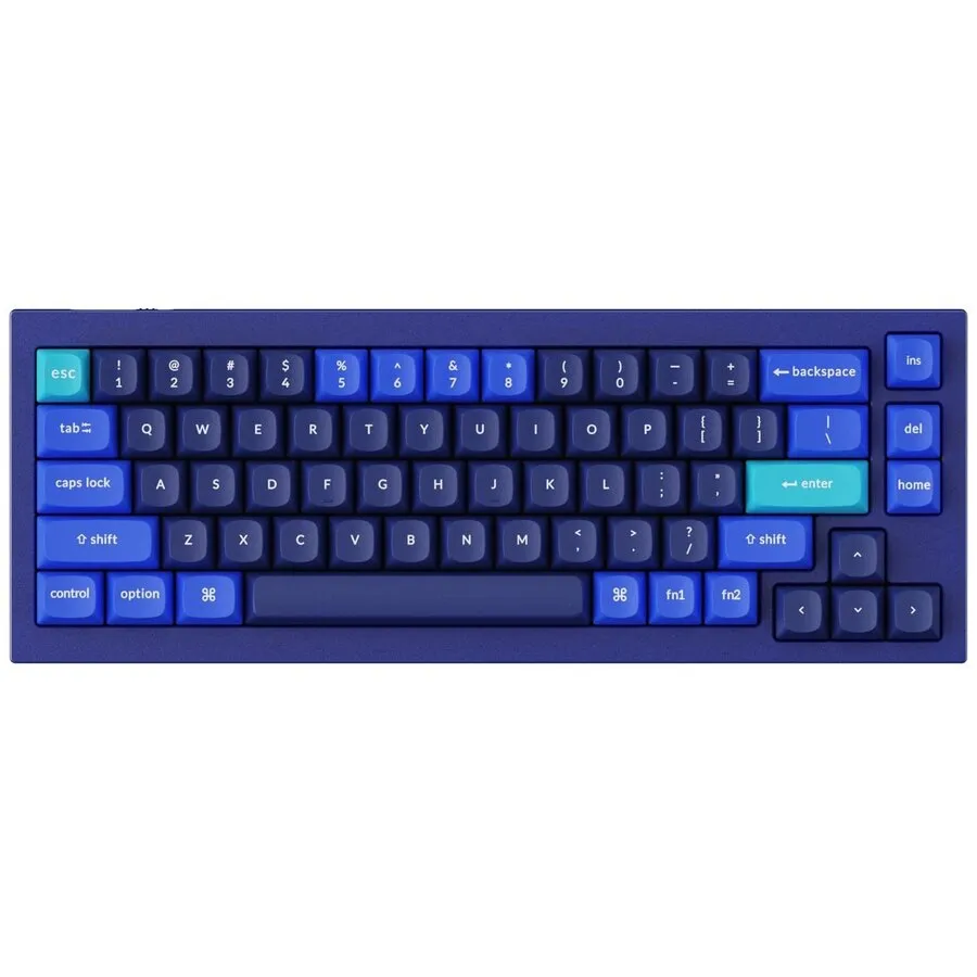 Keychron Q2 mechanische Hot-Swap-Tastatur –  Marineblau