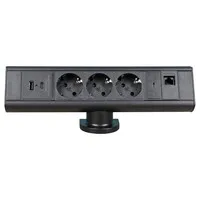 Axessline Desk - 3x Strom, USB-A + USB-C Ladegerät & USB-C + RJ45 Datenanschluss