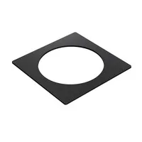 Powerdot quadratische Metallzierleiste schwarz Ø79