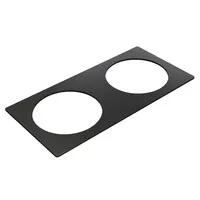 Powerdot quadratische Metallzierleiste schwarz Ø79