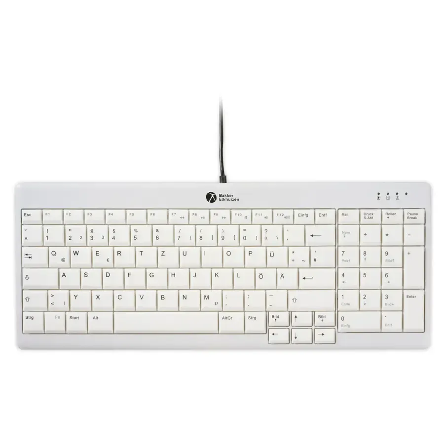 BakkerElkhuizen Ultraboard 960 V2 kompakte Tastatur kabelgebunden - QWERTZ - Deutsches Layout
