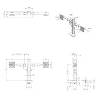 Dataflex Viewgo Modular Doppel-Monitorarm